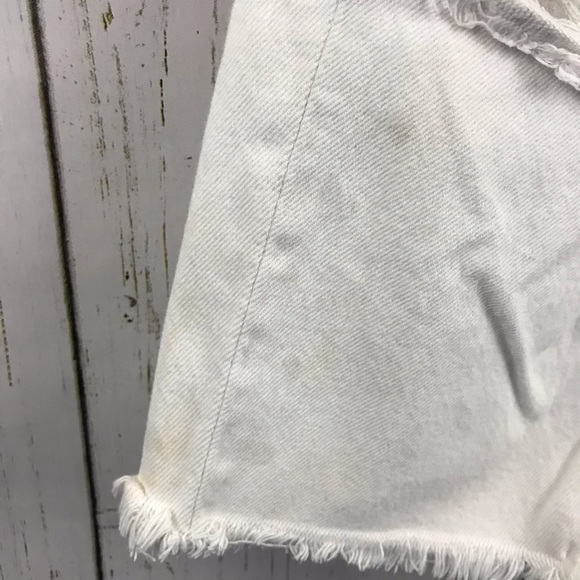 Free People White Distressed Crop Jeans - Picture 9 of 9